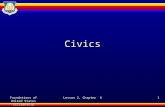Foundations of United States Citizenship Lesson 2, Chapter 61 Civics.