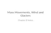Mass Movements, Wind and Glaciers Chapter 8 Notes.