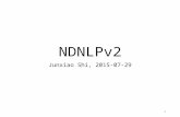 NDNLPv2 Junxiao Shi, 2015-07-29 1. Outline This document recalls the history of NDN link protocols, presents the format of NDNLPv2, describes its semantics,