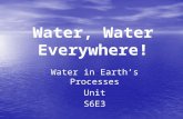 Water, Water Everywhere! Water in Earth’s Processes UnitS6E3.