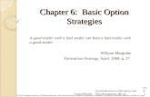 Chapter 6: Basic Option Strategies A good trader with a bad model can beat a bad trader with a good model. William Margrabe Derivatives Strategy, April,