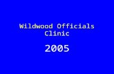 Wildwood Officials Clinic 2005. Conduct & Ethics Officials shall: Bear responsibility for engendering public confidence in sports Be free of obligation.