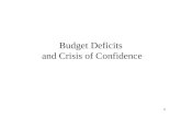 1 Budget Deficits and Crisis of Confidence. 2 Issues What is the relation between Government Debt, Budget Deficits, and Inflation? What is “crisis of.
