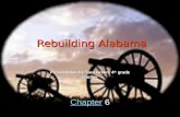 Rebuilding Alabama Rebuilding Alabama CCCC hhhh aaaa pppp tttt eeee rrrr 6 Presentation by Tara Green, 4 th grade teacher.