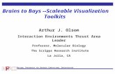 N ATIONAL P ARTNERSHIP FOR A DVANCED C OMPUTATIONAL I NFRASTRUCTURE Brains to Bays --Scaleable Visualization Toolkits Arthur J. Olson Interaction Environments.