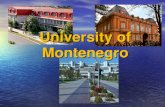 University of Montenegro University of Montenegro.