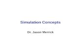Simulation Concepts Dr. Jason Merrick. Simulation with Arena — A Quick Peek at Arena C3/2 The above was just one “replication” -- a sample of size one.