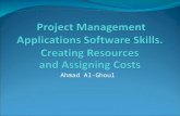 Ahmad Al-Ghoul. Learning Objectives Understanding Resources. Describe How Project uses resource information to affect the schedule. Discuss How Project.
