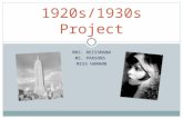 MRS. REISSMANN MS. PARSONS MISS HAMANN 1920s/1930s Project.
