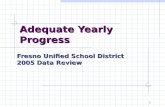 1 Adequate Yearly Progress Fresno Unified School District 2005 Data Review.