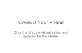 CAGED Your Friend Chord and scale visualization and patterns for the Guitar.