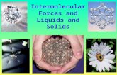 Intermolecular Forces and Liquids and Solids 1 Why do some solids dissolve in water but others do not? Why are some substances are gaseous at room temperature,