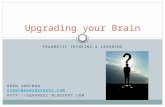 PRAGMATIC THINKING & LEARNING Upgrading your Brain DREW SHEFMAN DSHEFMAN@SQUAREDI.COM HTTP://SQUAREDI.BLOGSPOT.COM.