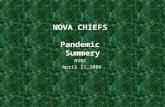 NOVA CHIEFS Pandemic Summery NVRC April 11,2006. Preparing for a pandemic requires the leveraging of all instruments of national power, and coordinated.