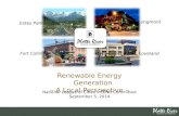 Estes Park Fort Collins Longmont Loveland Renewable Energy Generation – A Local Perspective – National League of Cities – EENR Committee September 5, 2014.