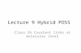 Lecture 9 Hybrid POSS Class 2A Covalent links at molecular level.