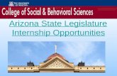 Arizona State Legislature Internship Opportunities.