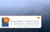 Government Technology & Services Coalition Support Packages SPRING 2015.