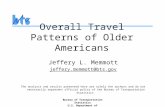 Bureau of Transportation Statistics U.S. Department of Transportation Overall Travel Patterns of Older Americans Jeffery L. Memmott jeffery.memmott@bts.gov.