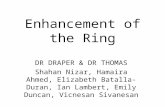 Enhancement of the Ring DR DRAPER & DR THOMAS Shahan Nizar, Hamaira Ahmed, Elizabeth Batalla-Duran, Ian Lambert, Emily Duncan, Vicnesan Sivanesan.