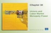 Chapter 30 Unions and Labor Market Monopoly Power.