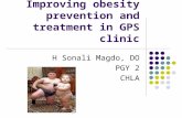 Improving obesity prevention and treatment in GPS clinic H Sonali Magdo, DO PGY 2 CHLA.