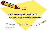 Instrumental Analysis Fundamentals of Electrochemistry Tutorial 4.