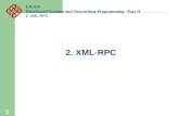 1 EIE424 Distributed Systems and Networking Programming –Part II 2. XML-RPC.