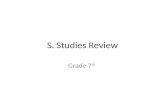 S. Studies Review Grade 7 th. Government – Distribution of Power Unitary – Power is in the hands of one person or group – National government has more.