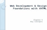 Web Development & Design Foundations with XHTML Chapter 5 Key Concepts.