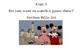 Unit 5 Do you want to watch a game show? Section B(2a-2e)
