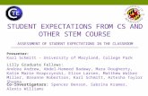 ASSESSMENT OF STUDENT EXPECTATIONS IN THE CLASSROOM Lilly Graduate Fellows: Andrea Andrew, Abdel-Hameed Badawy, Mara Dougherty, Katie Marie Hrapczynski,