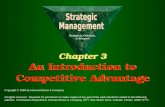 Chapter 3 An Introduction to Competitive Advantage Copyright © 1999 by Harcourt Brace & Company All rights reserved. Requests for permission to make copies.
