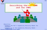Systems Engineering Process Office PIE 51 - 1 PIE Describing the CMM and the CMMI Objective: Examine the SEI’s Capability Maturity Model for Software.