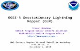 Steven Goodman GOES-R Program Senior (Chief) Scientist NOAA/NESDIS/ GOES-R Program Office  NWS Eastern Region Virtual Satellite Workshop.