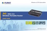 3G 3G / 802.11n Wireless Portable Router WNRT-300G.