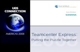 Teamcenter Express: Putting the Puzzle Together. Teamcenter Express Implementation Author: Kevin Baxter Company: Solid Solutions, LLC Email: kbaxter@SolidSolutionsCorp.com.
