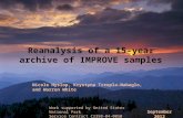 Reanalysis of a 15-year archive of IMPROVE samples September 2012 Nicole Hyslop, Krystyna Trzepla-Nabaglo, and Warren White Work supported by United States.