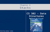 Chapter 6 Stacks CS 302 - Data Structures Mehmet H Gunes Modified from authors’ slides.