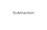Subtraction. Subtraction Year 1 Subtract one digit and two digit numbers to 20 Represent and use number bonds to 20 Solve problems using objects and pictorial.