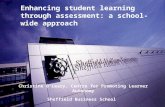 Enhancing student learning through assessment: a school-wide approach Christine O'Leary, Centre for Promoting Learner Autonomy Sheffield Business School.