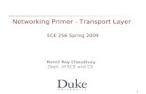 1 Networking Primer - Transport Layer ECE 256 Spring 2009 Romit Roy Choudhury Dept. of ECE and CS.