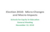 Schools for Equity in Education General Meeting November 12, 2010