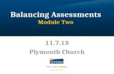 Balancing Assessments Module Two 11.7.13 Plymouth Church.