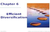 Chapter 6 Efficient Diversification Copyright © 2010 by The McGraw-Hill Companies, Inc. All rights reserved.McGraw-Hill/Irwin.