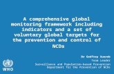Dr Godfrey Xuereb Team Leader Surveillance and Population-based Prevention Department for the Prevention of NCDs A comprehensive global monitoring framework.