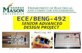 10 Aug 2010 ECE/BENG-492 SENIOR ADVANCED DESIGN PROJECT Meeting #4.