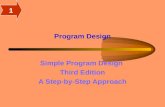 Program Design Simple Program Design Third Edition A Step-by-Step Approach 1.