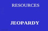 RESOURCES JEOPARDY JB Final Review Jeopardy MINING NONRENEWABLE RESOURCES RENEWABLE RESOURCES WASTEWASTE 100 200 300 400 500.