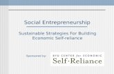 Social Entrepreneurship Sustainable Strategies For Building Economic Self-reliance Sponsored by: